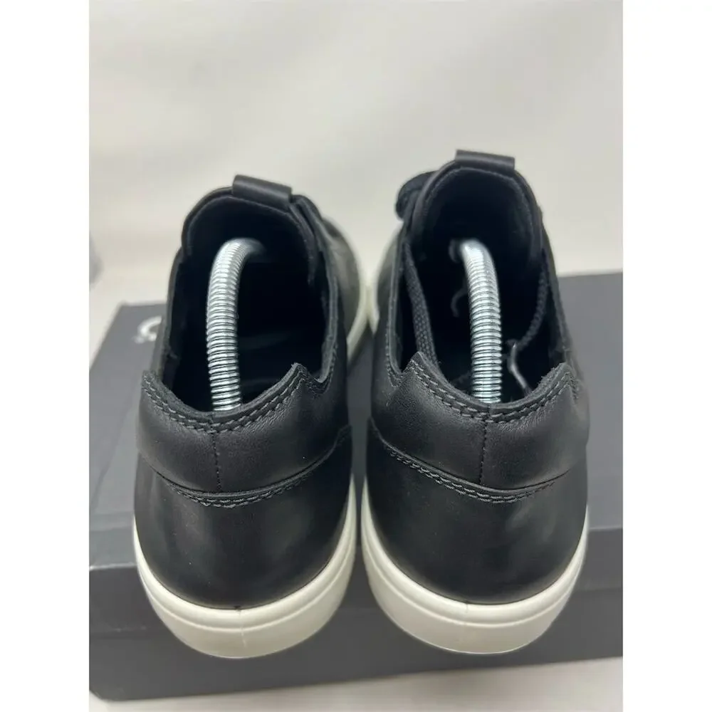 ECCO Men's Soft 7 Cloud Black Leather Sneakers Size 10 Casua - Picture 8 of 12
